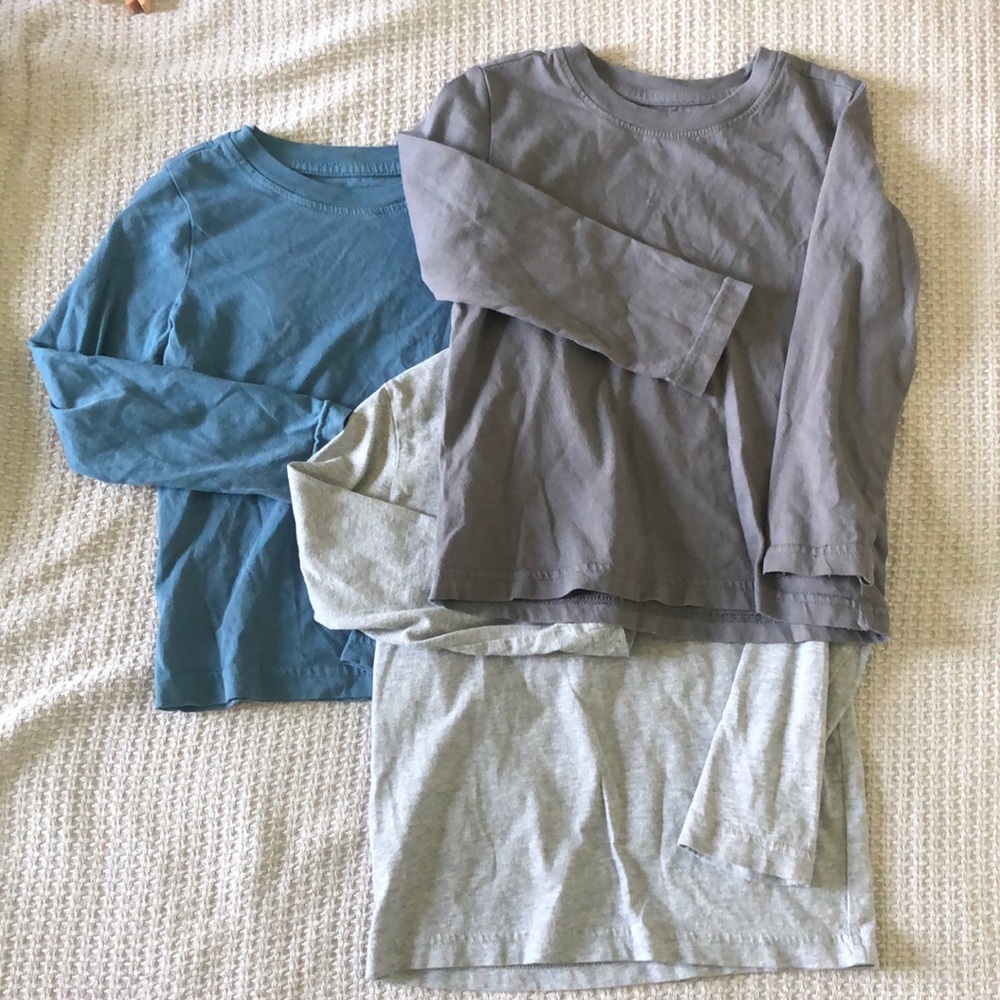 Primary Long Sleeve Classic Tee (3T set of 3)